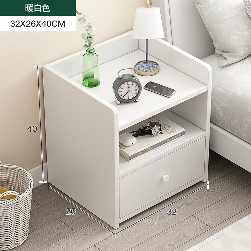 Mesita de noche simple, moderna y simple, pequeño armario de almacenamiento para el hogar, armario de almacenamiento, estante, dormitorio, habitación de alquiler