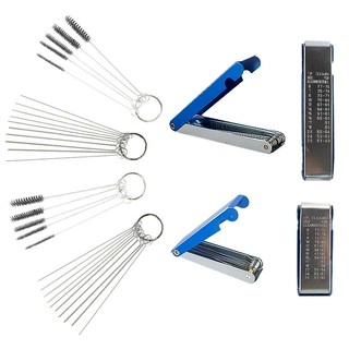 芸贝不锈钢通针铝盒化油器喷嘴清洁工具Carb jetcleaningwire set