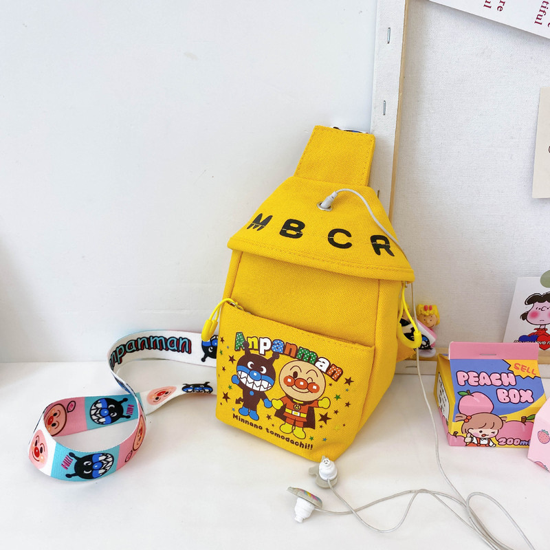 Bolso de hombro pequeño para niños de moda de verano 2021 bolso de pecho de lona de estudiante de moda guapo bolso de pecho de hombro bolsa de mensajero