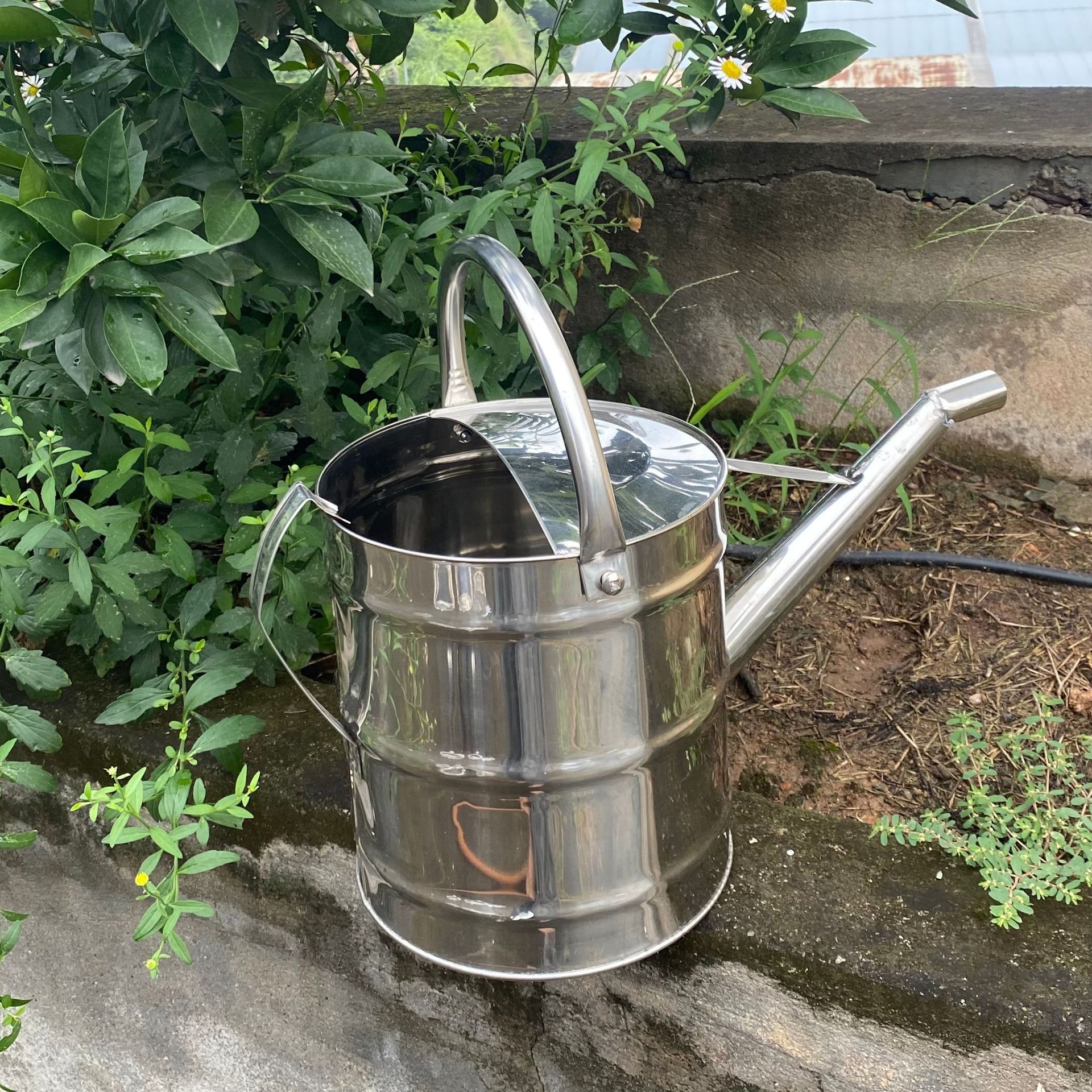 不锈钢加油壶长嘴加油油桶汽车摩托车加油备用油箱手提加油桶5L升