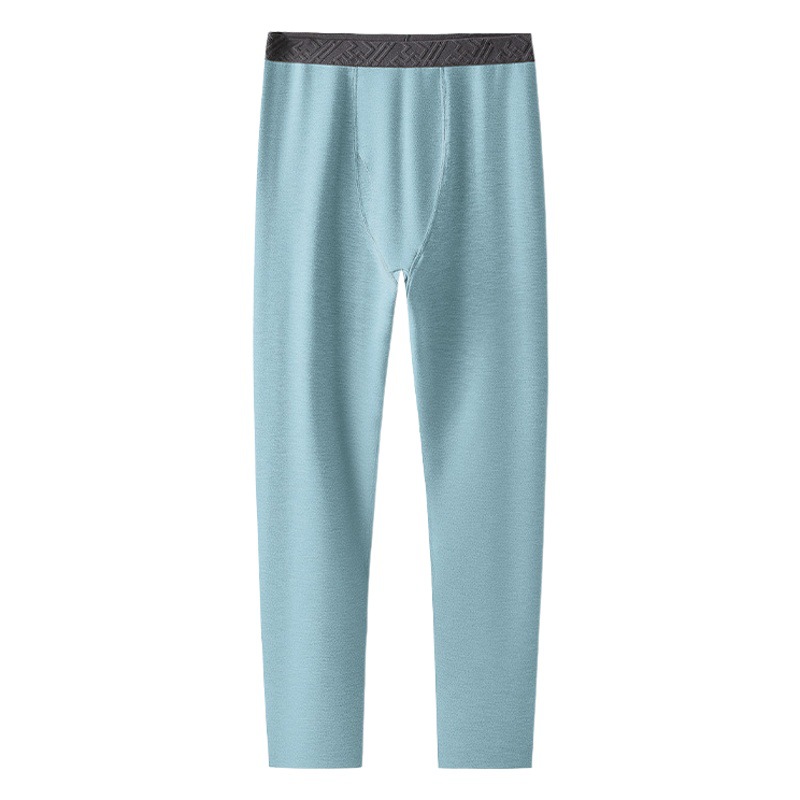 [Super suave y cálido] Nuevos pantalones térmicos transfronterizos más lana de seda gruesa de terciopelo otoño e invierno pantalones largos sin costuras para hombres en stock
