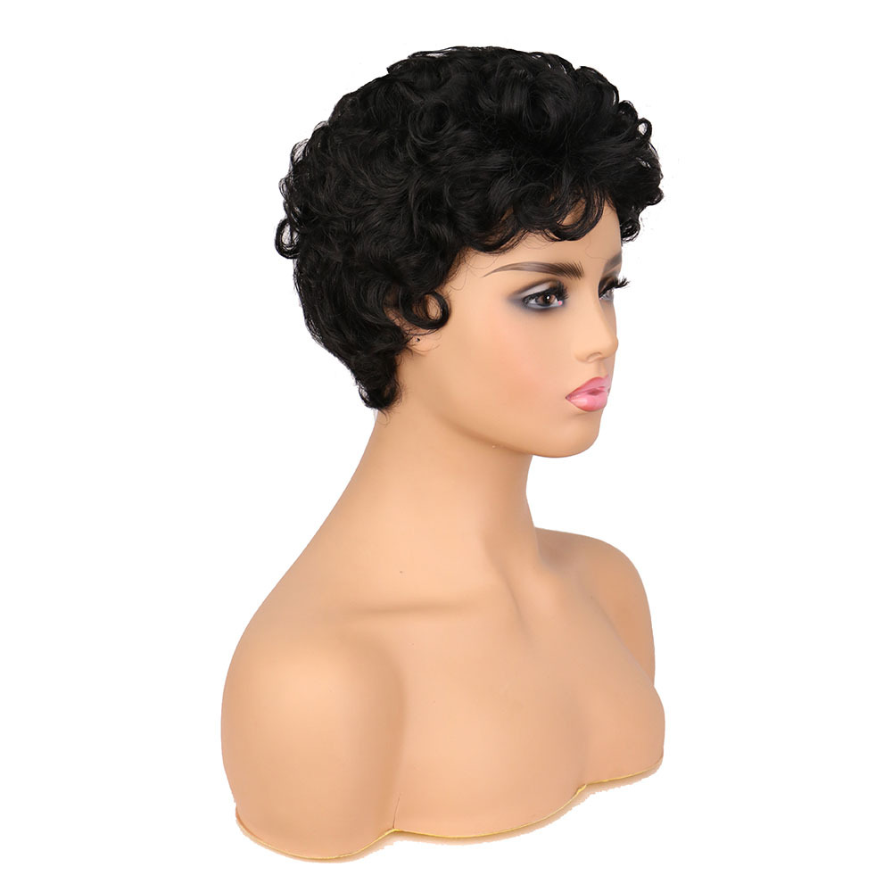 Fashion Short Curly Hair Female Fluffy Short Curly Hair Wig display picture 8