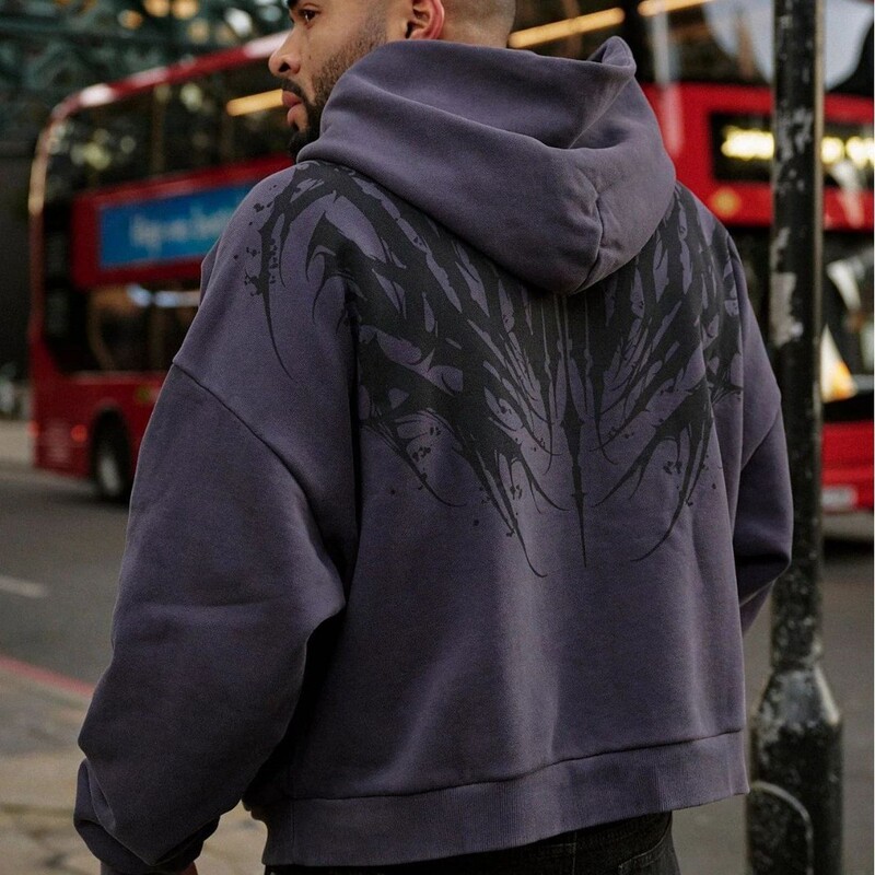 Youngla American Trendy Brand Sports Sweatshirt Jogging Sports Fitness Leisure Running Training Printed Hooded Jacket