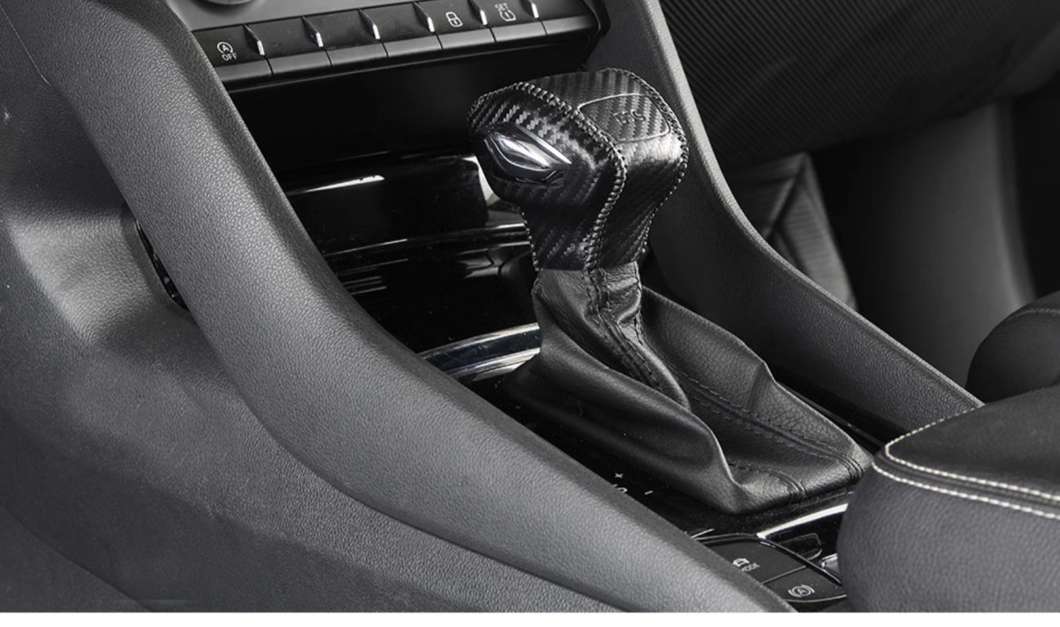 For Skoda Kodiaq Karoq gear shift cover, Kodiaq GT gear knob, gear lever, gear shift cover modification
