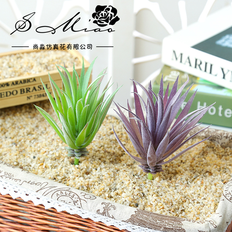 시뮬레이션 다육 꽃 머리 칼라 잔디 창조적 인 DIY 액세서리 꽃 배열 장식 식물 도매 홈 장식 세대 헤어