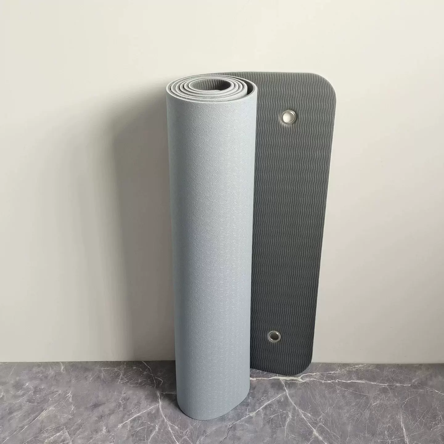 外贸出口瑜伽垫tpe防滑健身减震加厚加大女生专用跳操垫家用静音