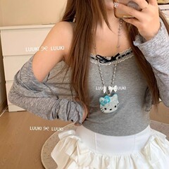 闪亮猫咪~可爱甜美kt猫项链女小众设计精致锁骨链轻奢高级感配饰