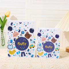 旗美 新品5寸200 7寸100張插頁式  寶寶一家人相冊 廠家批發 跨境