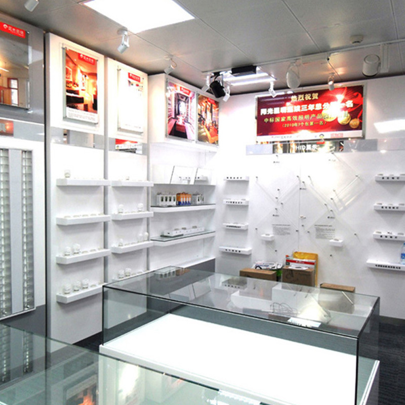 上海木质油漆展示柜厂家生产LED灯展示柜筒灯展柜灯具展厅展示柜