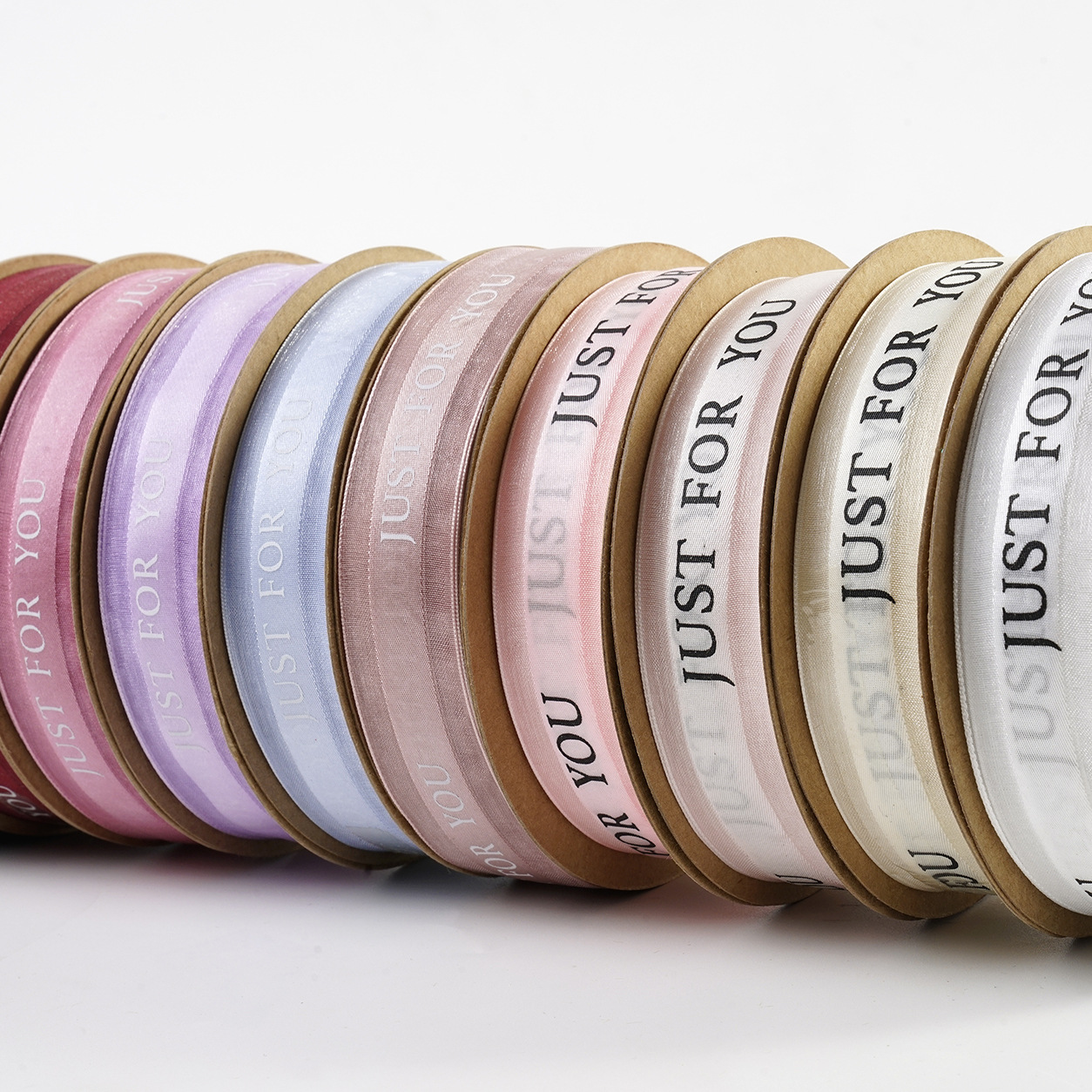 韩国边网纱带花艺包装丝带纱带鲜花礼品扎带英文纱带现货多色可选