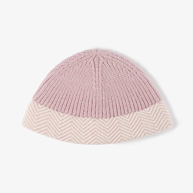 Warme, dicke Fischermütze aus Wolle für Herbst und Winter – ideal für kleine Damen. Modische Strickmütze für kalte Tage._voghion.com