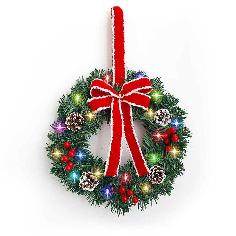 Navidad guirnaldas decoración de frutas rojas 30 / 40 / 50 / 60 arco de pino decoración de Navidad decoración de fiestas