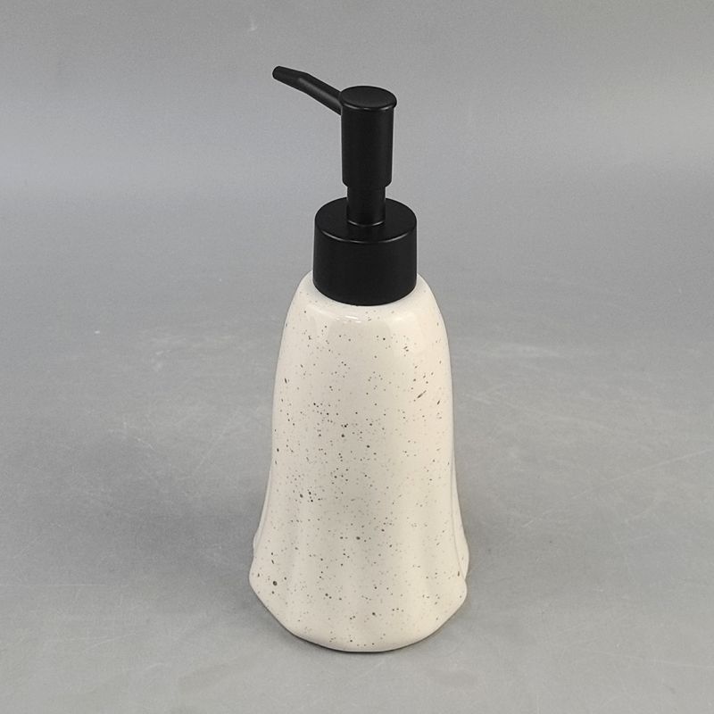 Botella de baño de cerámica fantasma de Halloween, baño de dos piezas, loción decorativa de ambiente festivo de alto valor, botella de prensa