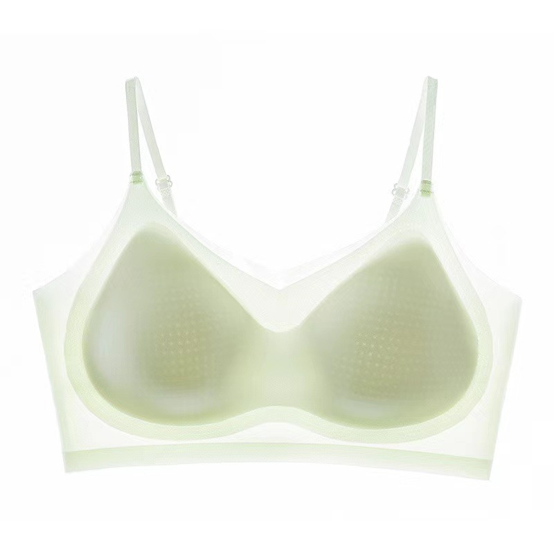 Hielo sin marcas de belleza de espalda ropa interior mujer verano ultra delgada reunida sin anillo de acero taza fija ventilable cómodo sujetador Torven image 6