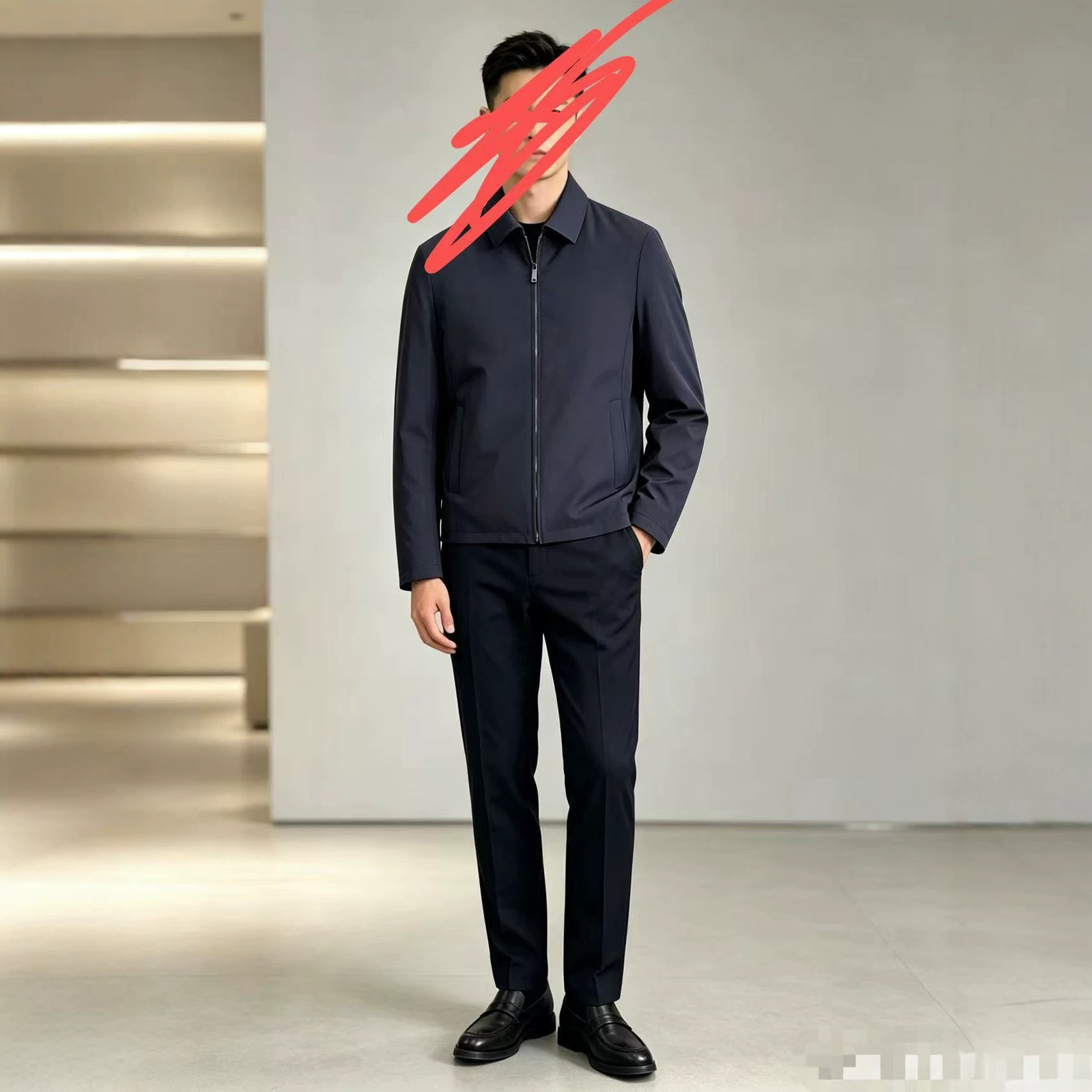 【品牌断码】休闲高级感可以拆卸男生鹅绒服#8916