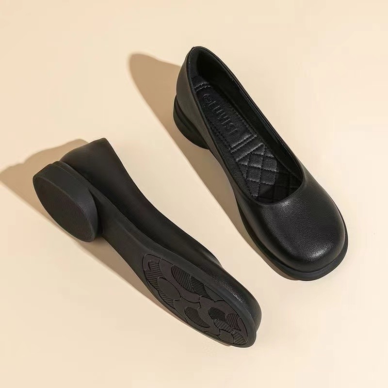 2026 nuevo verano entrevista de zapatos de trabajo profesionales zapatos de cabeza redonda zapatos de trabajo confortable de pie no cansado zapatos de trabajo planos