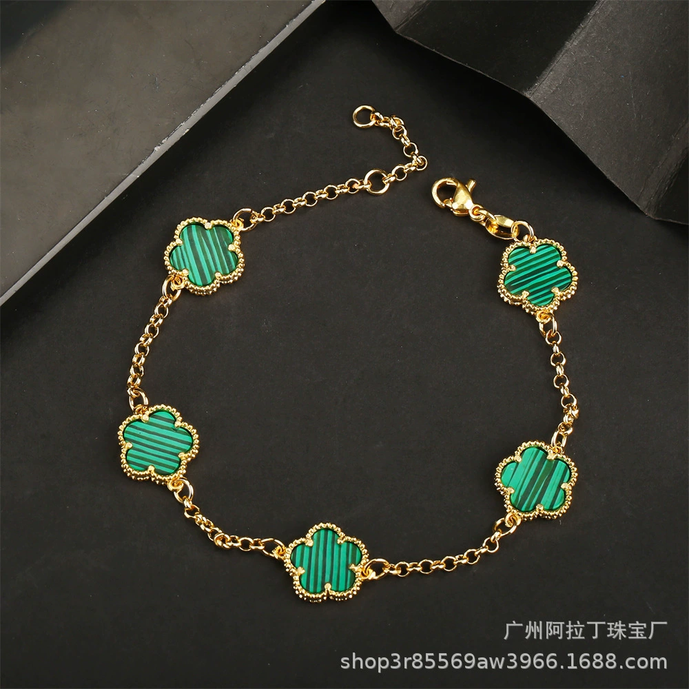 Поясное браслет из агата малахитовый, Aliexpress, (跨-border торговли), цветочный