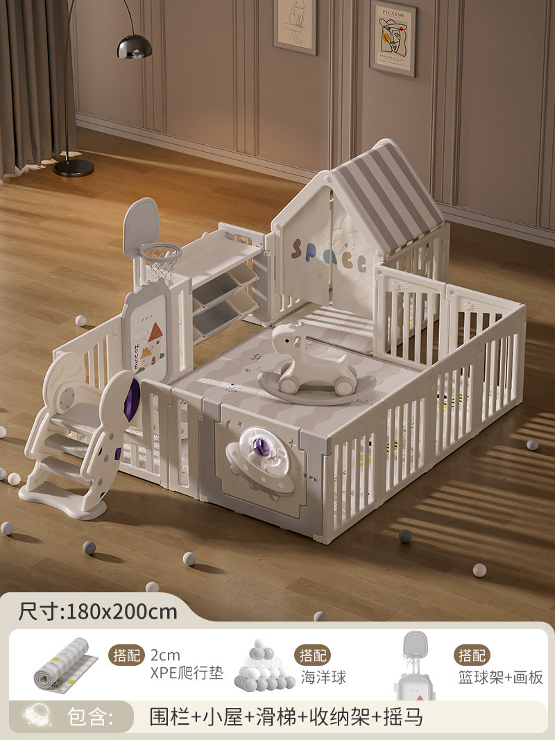 1.8*2.0 pequeña casa tobogán soporte de almacenamiento caballito 2 cm XPE tapete