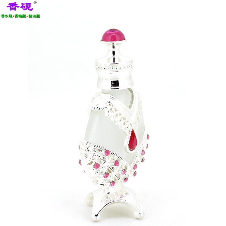 香砚定制10ml粉红色紫珠少女瓶四脚香水瓶2.jpg