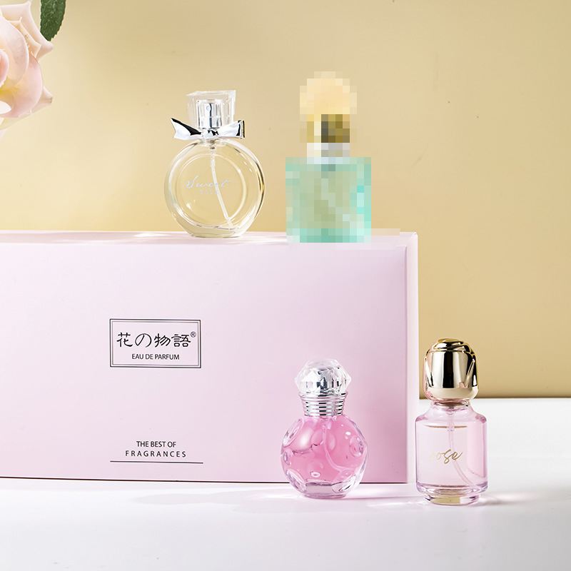 新商品の花の物語の女性の香水の4つのセットはあっさりしています。|undefined