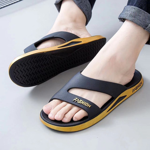 Slippers men's casual sneakers wear-resistant non-slip home outdoor beach shoes men's bathroom bathing room business trip