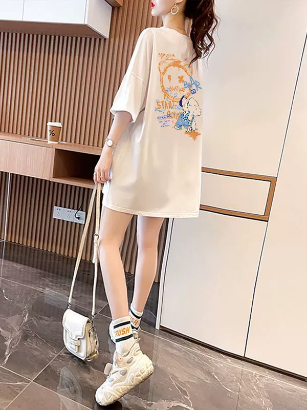 Short Sleeve T-Shirt kids, cotton, Korean oversized summer style, plus sizes S–3XL