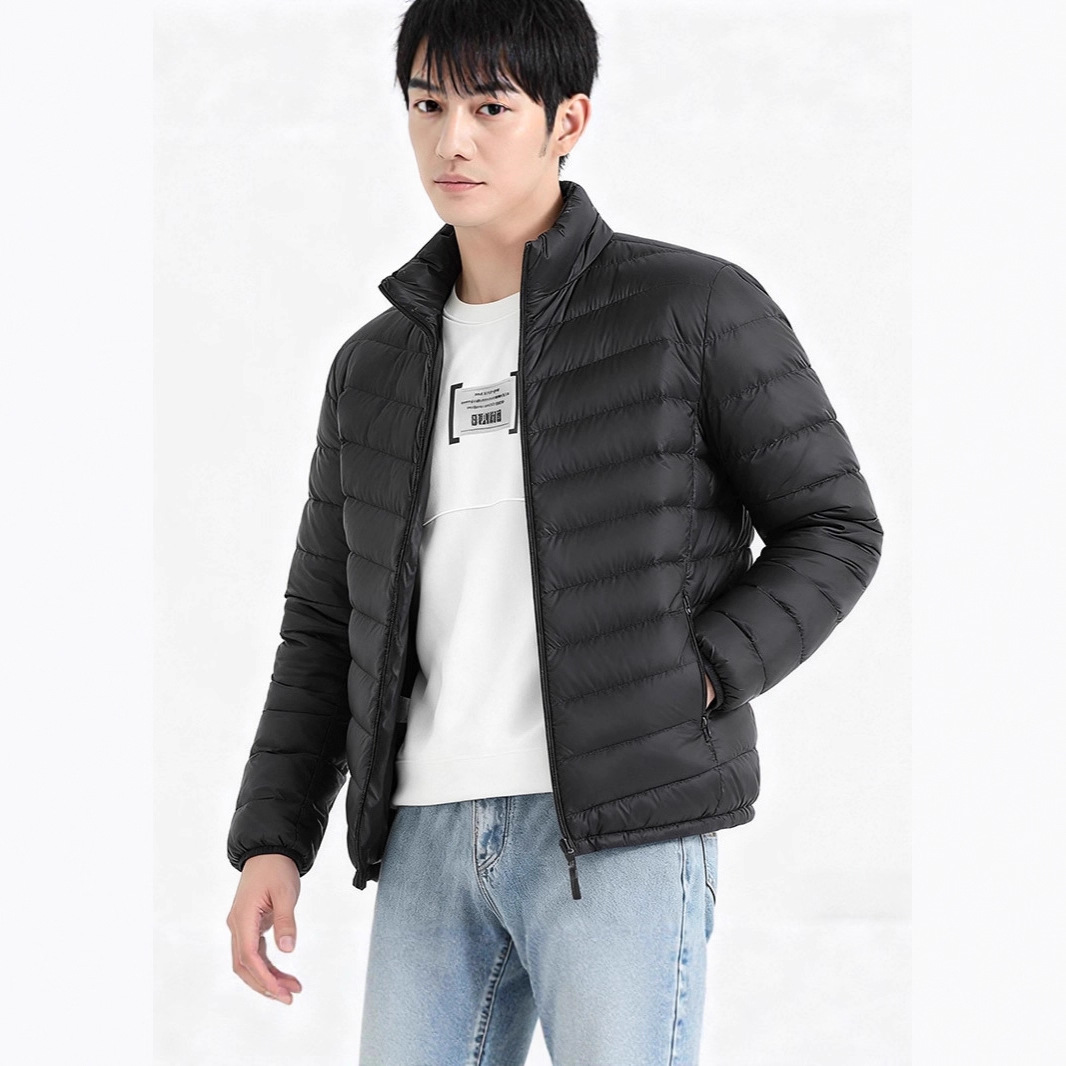 2025 New Thickened down Jacket for Men, Short Ribbed Style, Warm Winter Coat, Can Be Worn in Two Ways