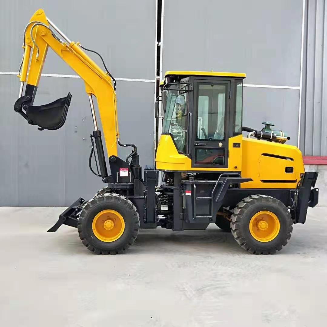 供应现货轮式挖掘机农用建筑工程挖土机 小型挖掘机 微型挖掘机