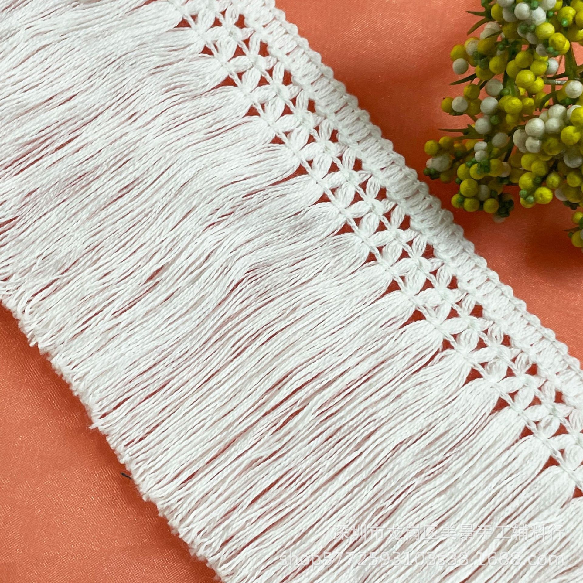 Ready supply 4cm-6cm cotton thread tassel lace DIY clothing…