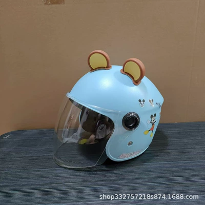 years old winter female electric | Motosiklet kaskı (dəbilqə) - blue-mickey-mouse-transparent-long-mirror-brown-bear-ears