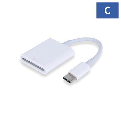 適用于typec手機讀卡器華爲小米iPad平板相機 SD/TF/CF儲存卡讀取