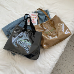 Ladies Large Capacity Summer 2022 Korean Version New Trend Single Shoulder Underarm Bag Fashion Simple Transparent Handheld Tote Bag