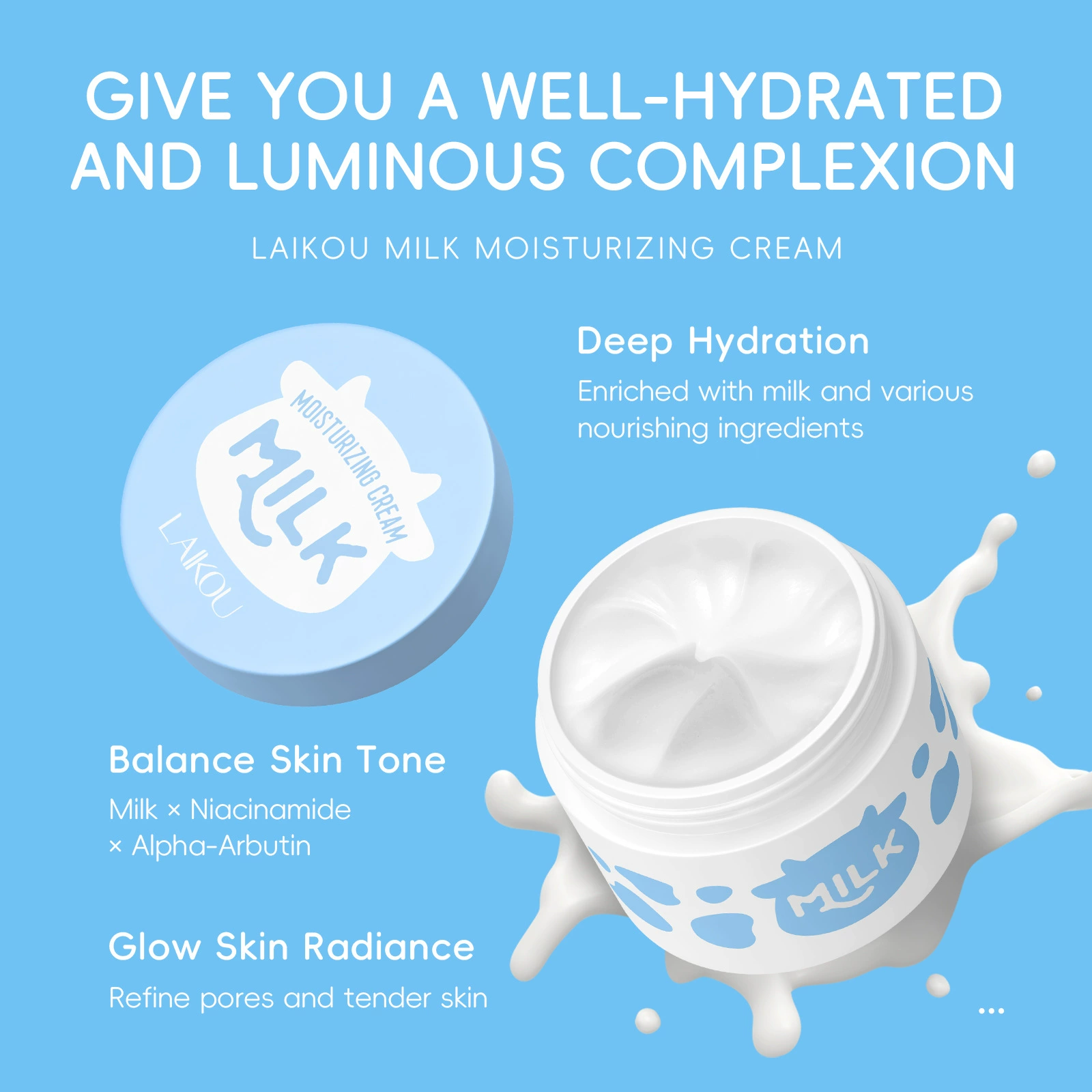 Moisturizing Face Cream (LAIKOU) 25 g — Hydrating nutritious formula, lightweight texture