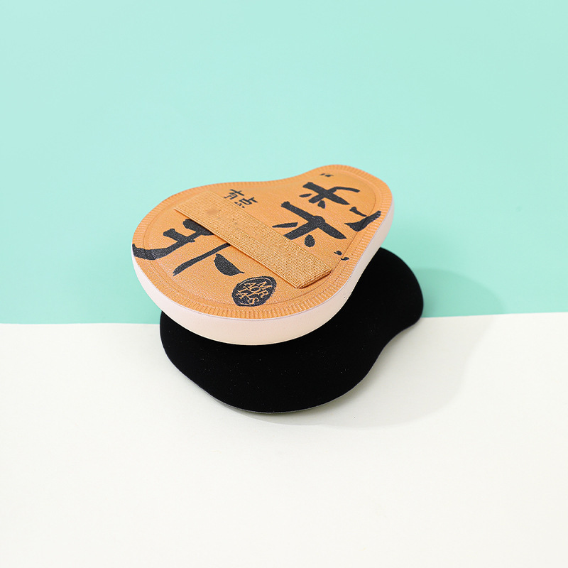 Fábrica personalizada de polvo de algodón de pera super suave no comer líquido de base de maquillaje esponja cojín de aire un poco de polvo de espectros de pera