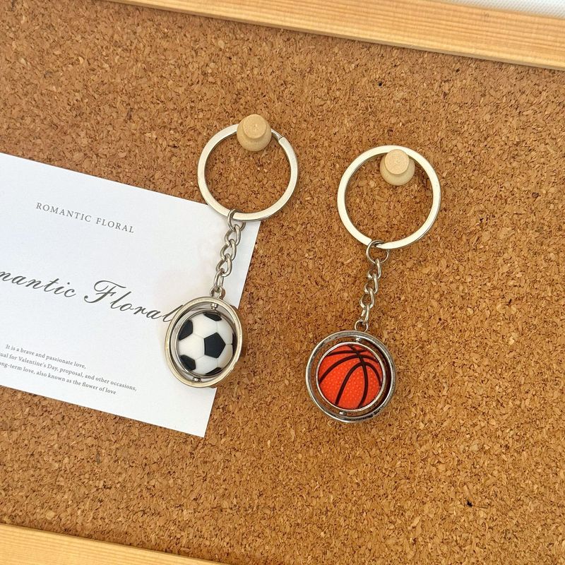 回転式小型バスケットボール、サッカー、ゴルフ、ラグビー、野球キーホルダー、メタルボールキーホルダーギフト|undefined