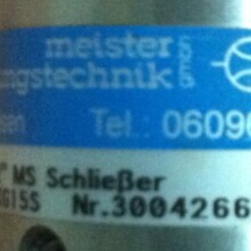 ART.20xm0018xg15s  NR:30042665/0003  MEISTER咨询后下单