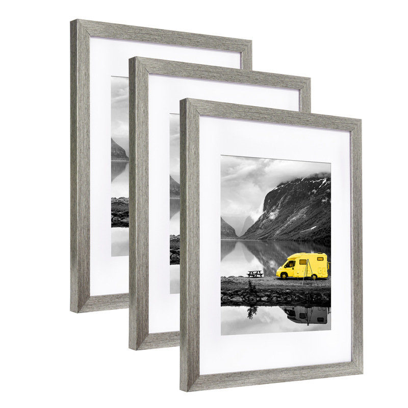 Photo frame wholesale simple modern photo frame Wall 8x 10 inch PS foam silver frame poster 18x24 inch