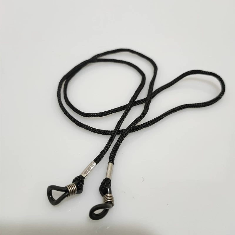 眼镜绳 Black spinning spinning glasses rope wholesale old flowers mirror sunglasses sliding hanging chain decorative chain mirror rope