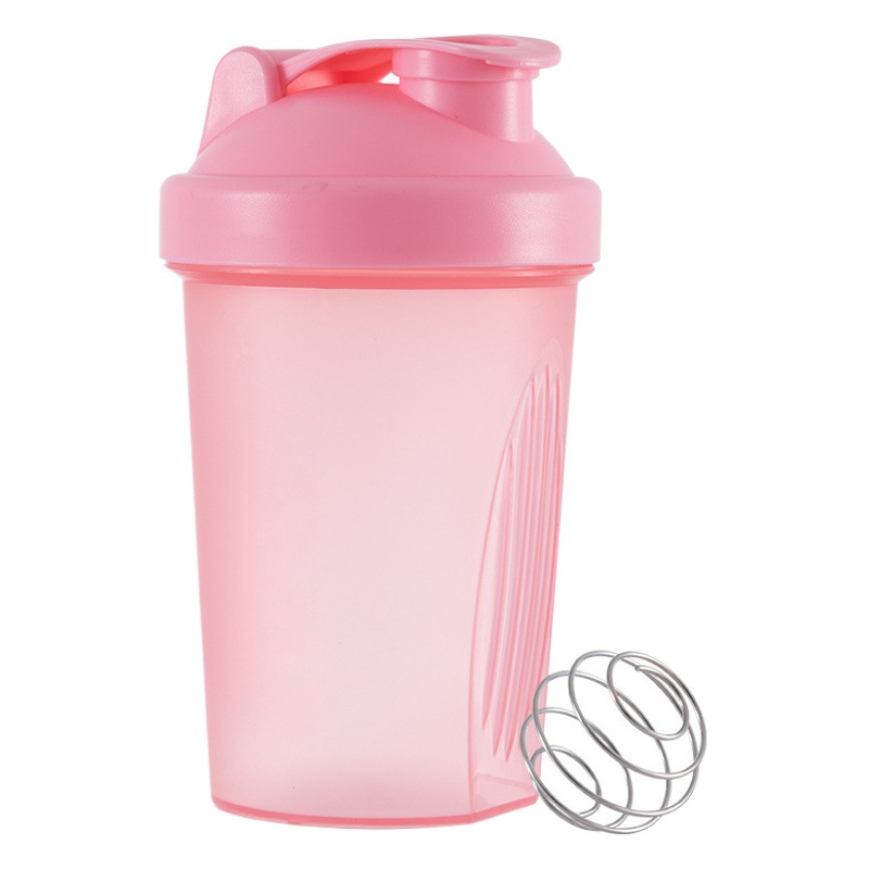 Spot high order shake protein powder sports kettle with ball milkshake mixing cup 400ml full color printing logo
