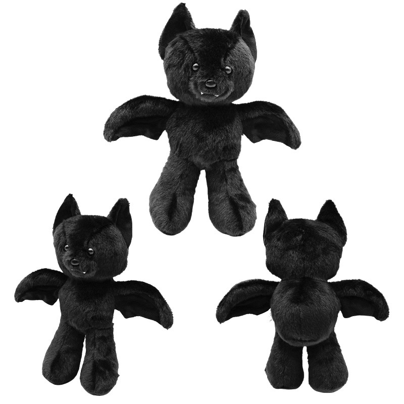 跨境新款 Posable Bat Halloween Plush 蝙蝠万圣节毛绒玩具|undefined