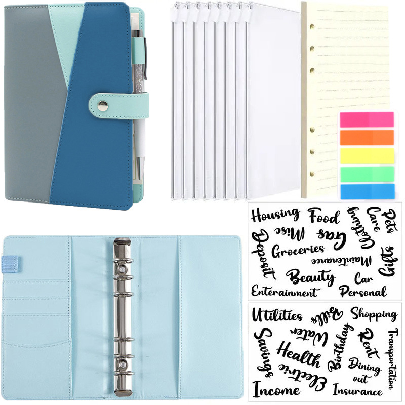 1 Set Multicolor Learning School Paper Casual Vacation Loose Spiral Notebook display picture 3