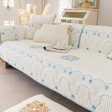 纯棉沙发垫四季通用全棉布艺简约夏季坐垫现代北欧靠背沙发套罩巾