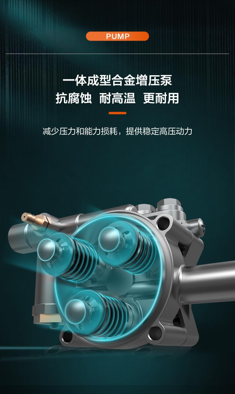 Yili car washer high pressure 220v car water gun water pump high power powerful washing and cleaning machine household car brush gun