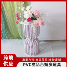 跨境婚庆PVC甜品台摆件罗马柱路引橱窗圆柱立柱布置摆件婚庆道具