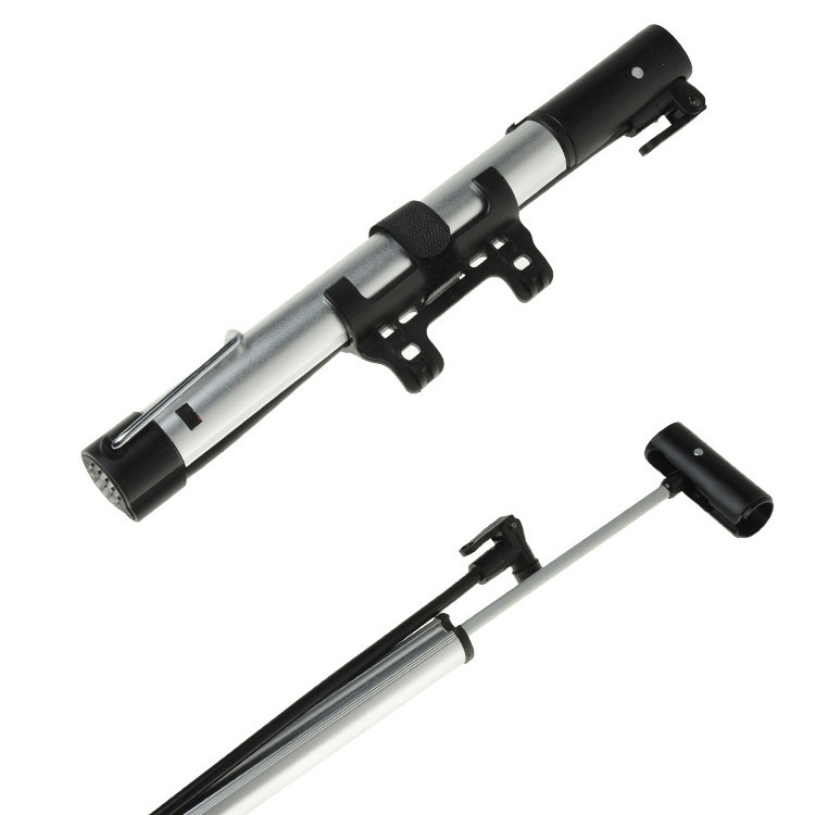 厂家供应迷你便携式铝合金小气筒 山地自行车打气筒 单车充气筒