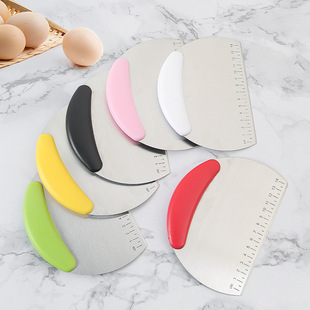 Graduated Flour Dough Cutter Noodle Noodle Knife Baking Tools Wholesale Stainless Steel Single-sided Cutter