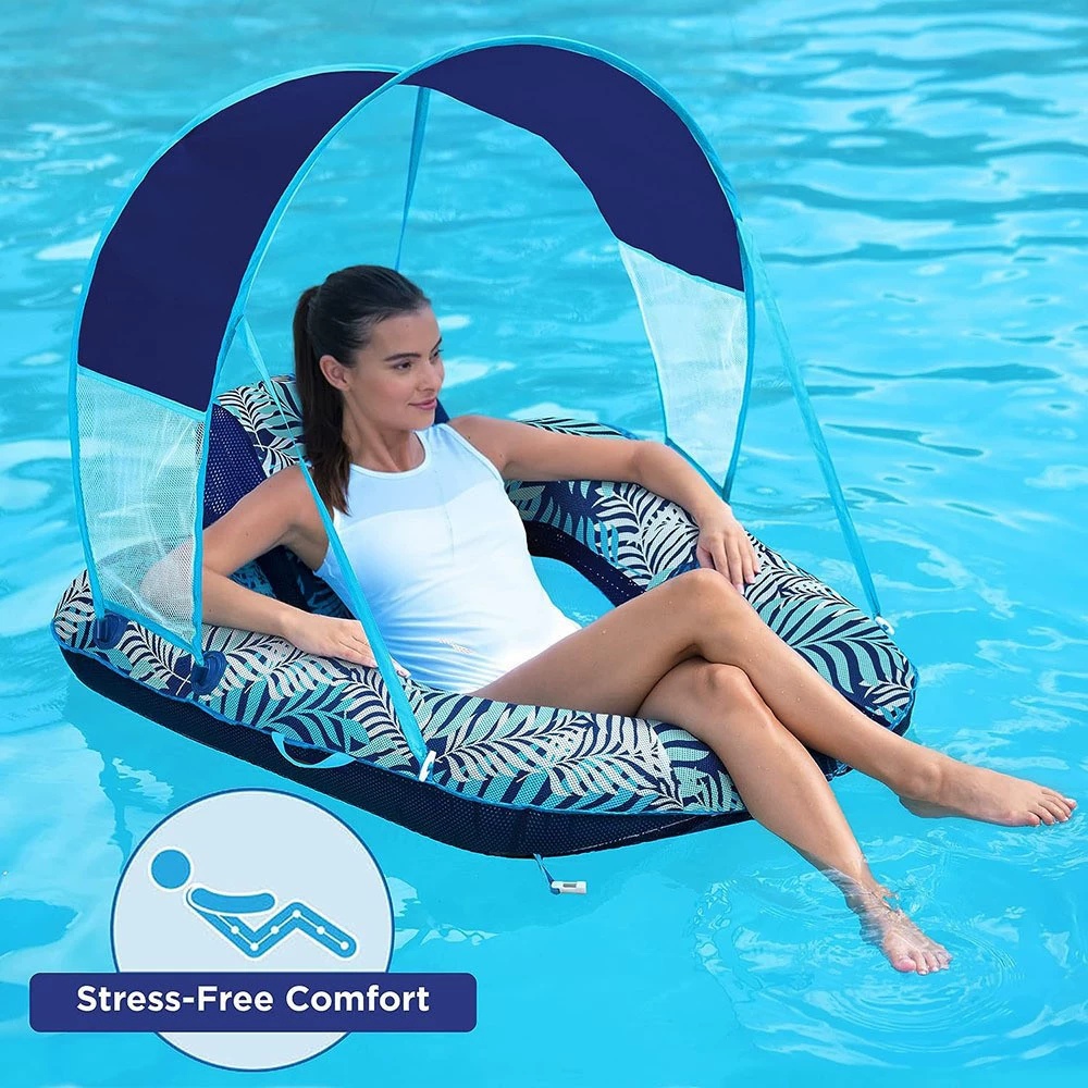 Заводская поставка новый плавающий стул для взрослых, надувной плавающий ряд, открытая водяная плавающая кровать, солнцезащитное кресло