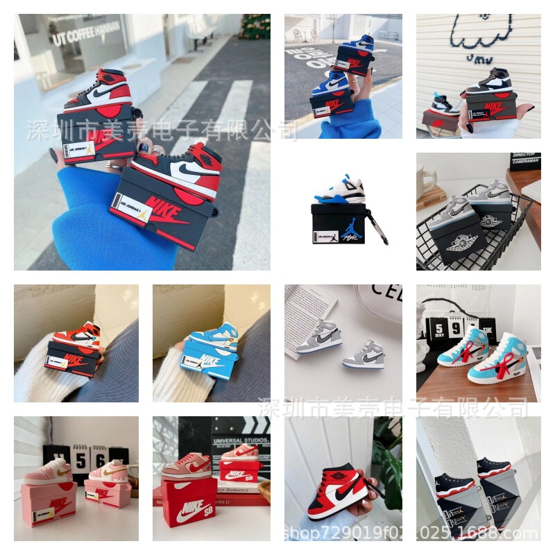 Creative trend shoe box for airpods3 apple wireless bluetooth earphone case 1/2/Pro2 earphone protective cover