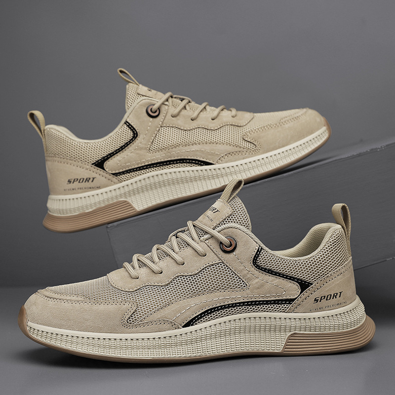 Men's Shoes 2026 New Summer Breathable Casual Fashion Trendy Shoes Shock-Absorbing Running Sports Youthful Trendy Dad Shoes