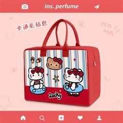 旅行用収納バッグ、大容量、かわいいフェルトバッグ、子供用荷物バッグ、短距離フェルトハンドバッグ、ポータブルバッグ